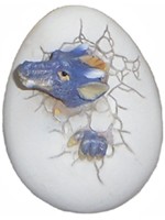 Magnet Eclosion de Dragon Bleu Magnets F�eriques