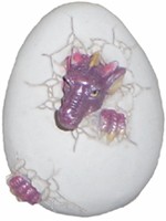 Magnet Eclosion de Dragon Violet Magnets F�eriques