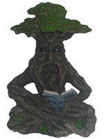 Magnet Green Man avec un livre Magnets F�eriques