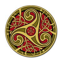 Magnet Triskel Rouge Magnets F�eriques