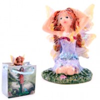 Mini Figurine de F�e Mauve + Sac Les Mini-F�es