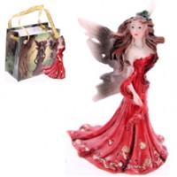 Mini Figurine de F�e Rouge + Sac Les Mini-F�es
