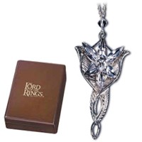 Pendentif d'Arwen Etoile du Soir + cha�ne - Argent Massif Bijoux Seigneur des Anneaux