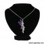 pendentif f&eacute;e violet