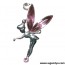 pendentif f&eacute;e clochette rose