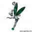 pendentif f&eacute;e clochette vert