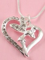 Pendentif F�e & Coeur Bijoux F�es Fantaisie