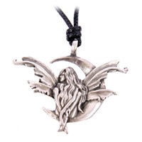 Pendentif F�e sur Lune Nouveaut�s
