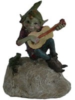 Pixie Guitare sur rocher