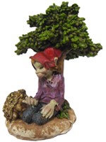 Pixie sous arbre avec herisson Pixies et Nature