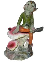 Pixie sur champignon Pixies et Nature