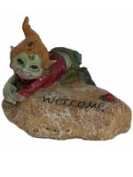 Pixie Welcome sur rocher
