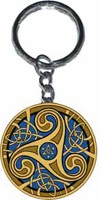 Porte-Clefs Triskel Bleu Porte Clefs