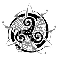 Grand Sticker Triskell Noir Stickers F�eriques