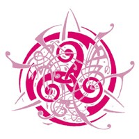 Sticker Triskell Rose Stickers F�eriques