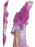 Stylo Dragon Rose Paillet� Stylos F�eriques