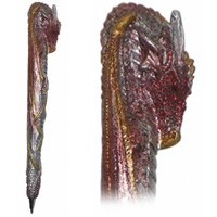 Stylo Dragon Rouge Paillet� Stylos F�eriques