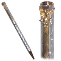 Stylo F�e en m�tal argent� Stylos F�eriques