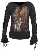 T-Shirt Broken Wings Laceup - M Promotions