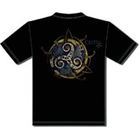 T-Shirt Triskell Or/Bleu - L V�tements - Taille L