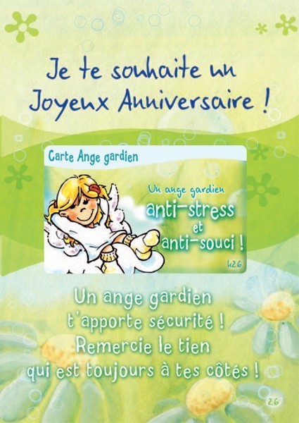 Carte message avec enveloppe JOYEUX ANNIVERSAIRE