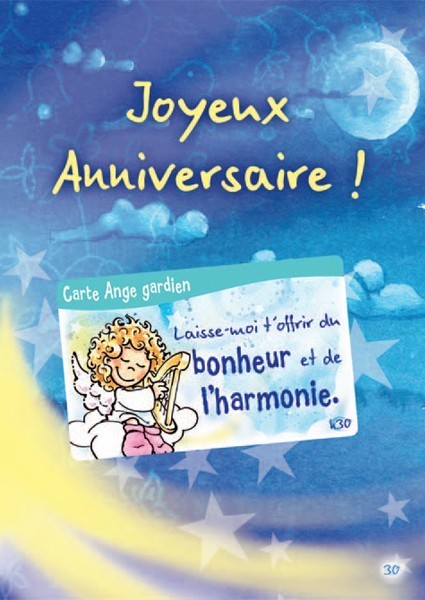 Carte Ange Gardien : Joyeux Anniversaire