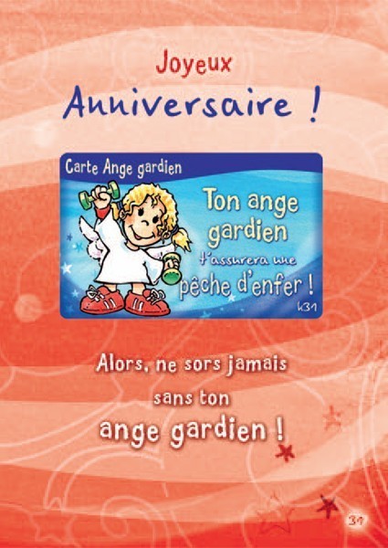 Carte Ange Gardien : Joyeux Anniversaire