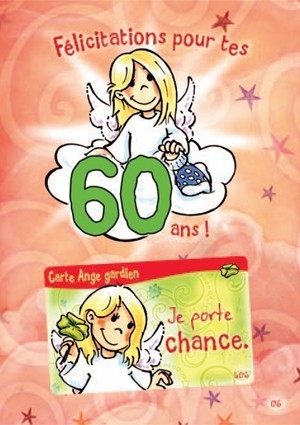 Carte Ange Gardien : Bon Anniversaire 60 ans