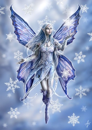 Carte Anne Stokes Fee Snowflake Fairy