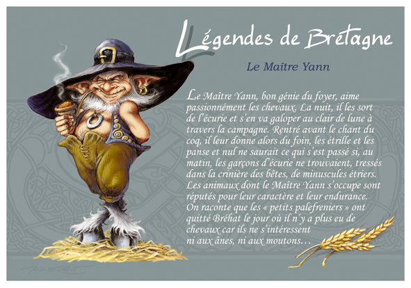 Myths legends goblins fairies a Korrigan of Brittany mythes carte postal