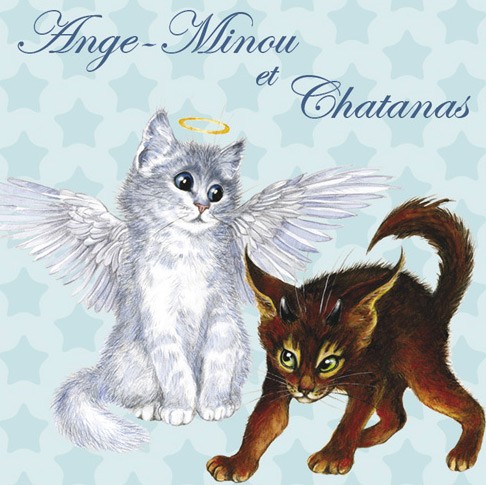 Magnet Chat Ange-Minou et Chatanas