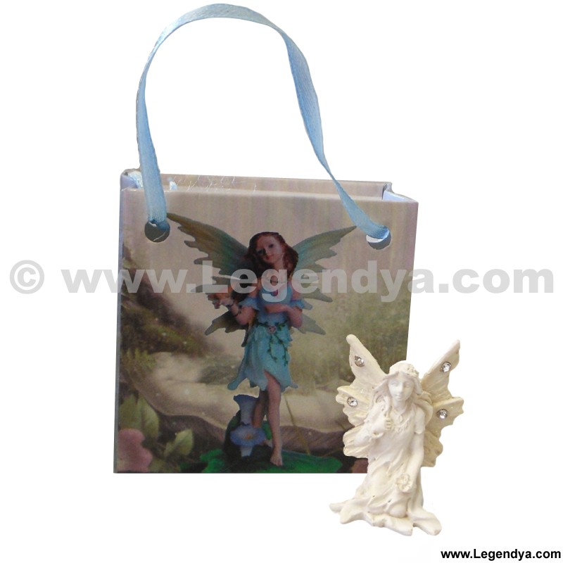 Figurine De Fée En Résine Peinte à La Main - 13 X 12 Cm - Thème Forêt