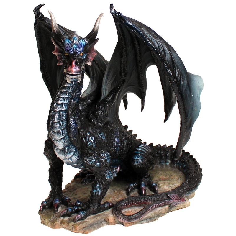 Statuette De Dragon Noir