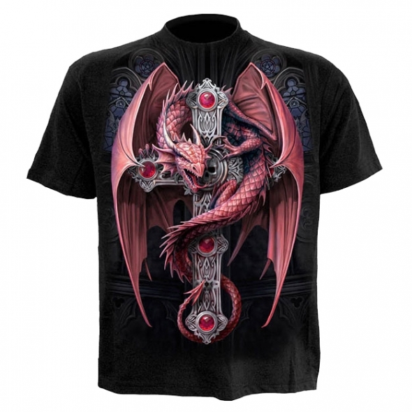 T-Shirt Dragon Gothic Guardian - S